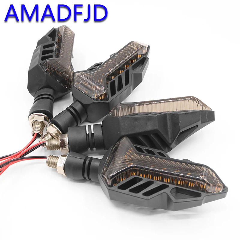AMADFJD 2/4 шт. светодиодный указатель поворота для мотоцикла мигающий сигнал