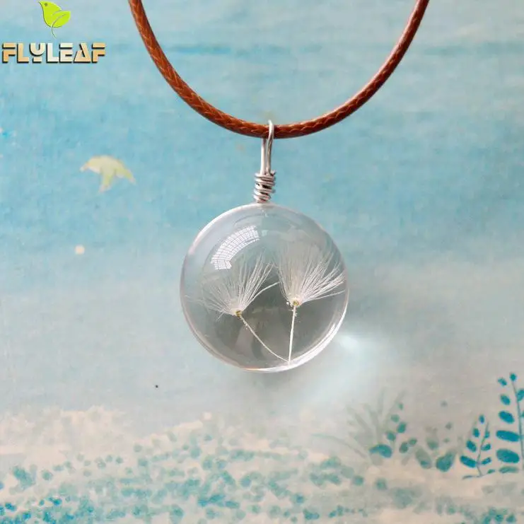 Женское ожерелье с подвеской в виде одуванчика|dandelion necklace|pendants for womennecklaces & pendants |