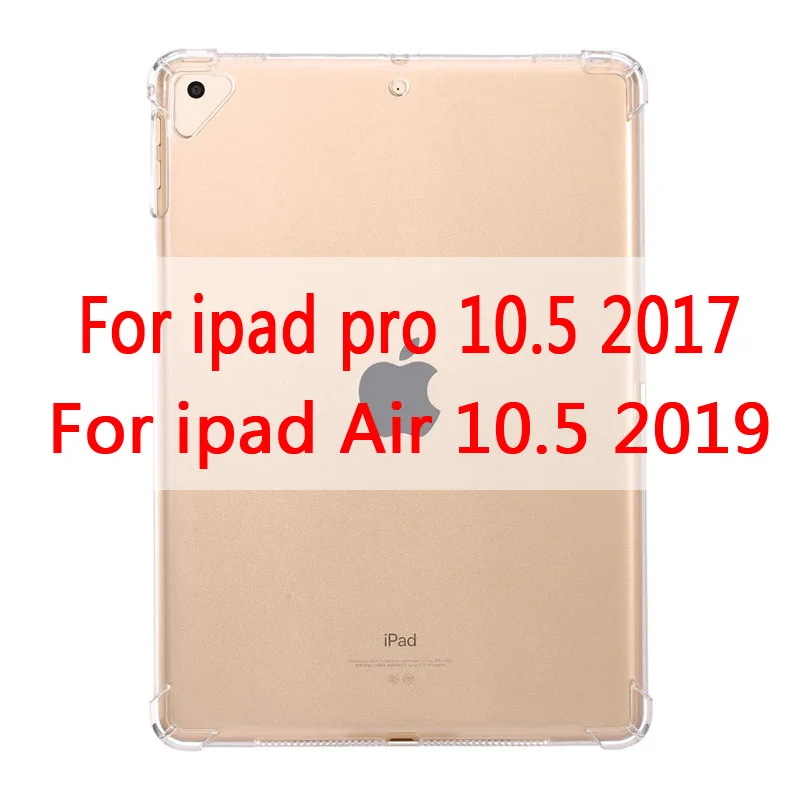 For ipad 10.5 Чехол для нового iPad 9,7 ''прозрачный силиконовый чехол с подушкой безопасности для iPad Air 1 2 Mini 5 4 3 2 чехол для iPad 10,5'' - Цвет: For ipad 10.5