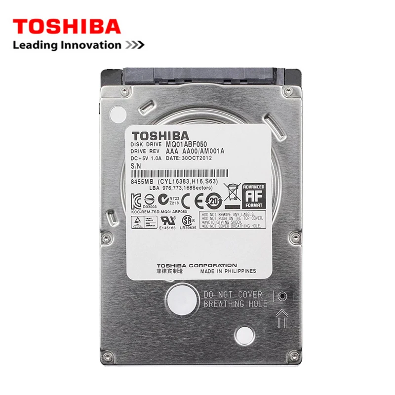 Внутренний жесткий диск TOSHIBA для ноутбука 2000 Гб 2 5 дюйма SATA2 ТБ HDD 1 8 Мб 5400 7200 об/мин