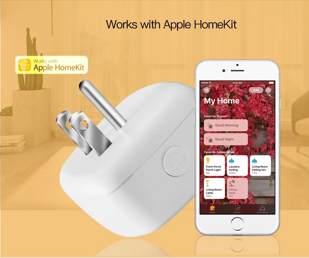 Умный дом wifi переключатель умная розетка для Apple Homekit ALexa Echo Google Home ЕС США адаптер Сири, голосовой пульт дистанционного управления Vstarcam