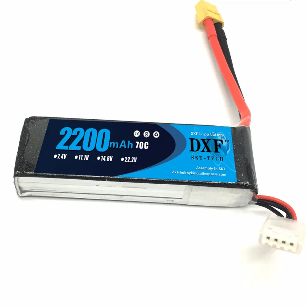 Dxf 3 S Lipo Батарея 11.1 В 2200 мАч 70C Max 140C RC Bateria для вертолет автомобилей Drone Акку БПЛА