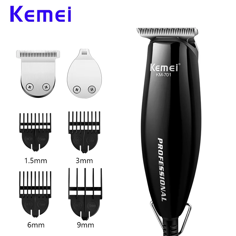 Kemei KM-701 0 мм мощная электрическая машинка для стрижки волос бритва моделирования