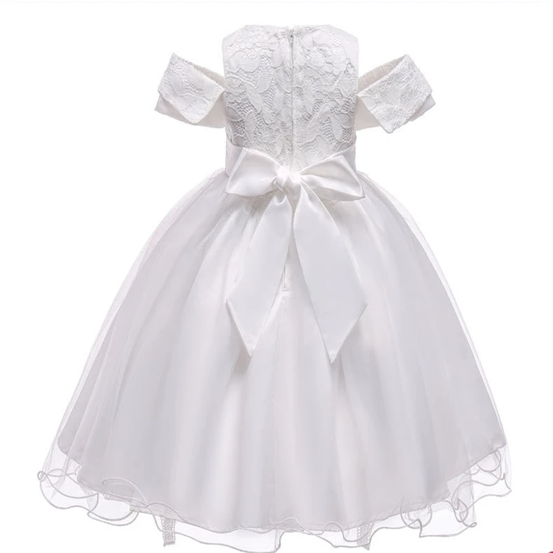 Girls bow dress princess performance fluffy sleeveless mesh hosted catwalk costume girls summer wear | Детская одежда и обувь