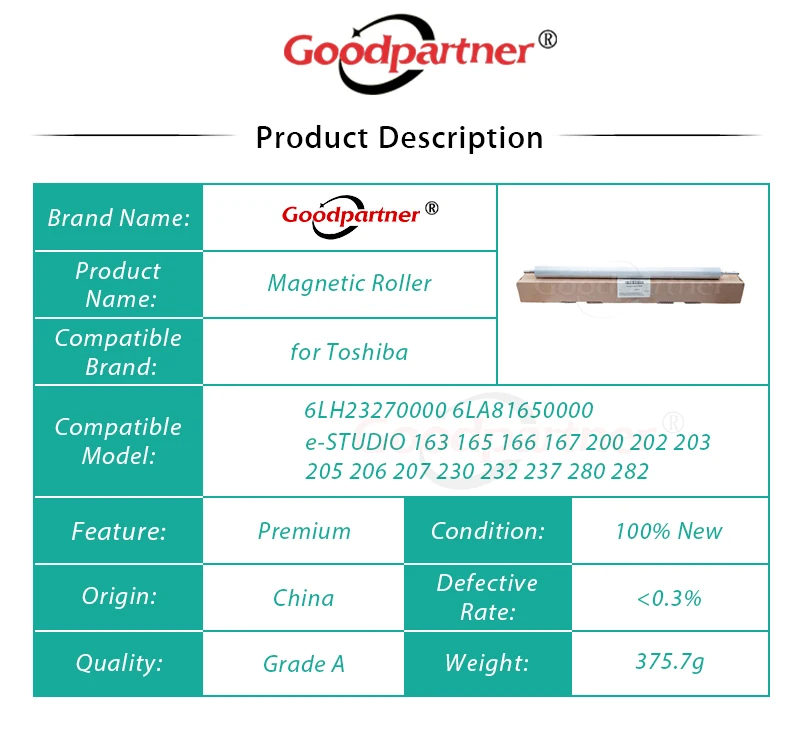 1X 6LH23270000 6LA81650000 Magnetic Roller MR for Toshiba e-STUDIO 163 165 166 167 200 202 203 205 206 207 230 232 237 280 282 | Компьютеры