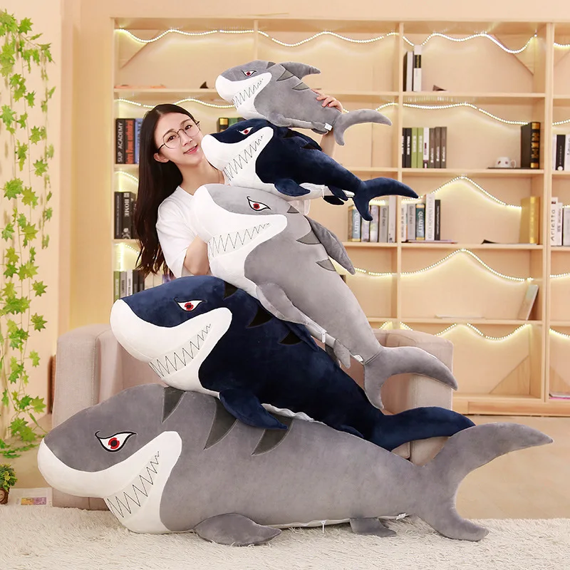 55-100 см Hammerhead Акула плюшевая игрушка Россия акула игрушка мягкая набивная подушка для животных плюшевая высокое качество детский мальчик подарок на день рождения