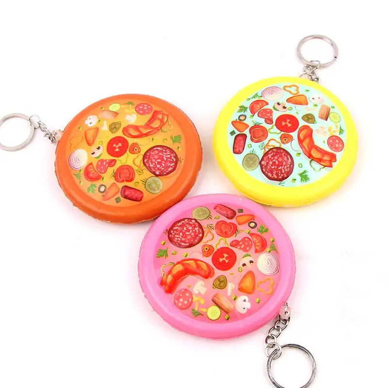 random color 1149 Забавные Squishe антистресс мягкие игрушки замедлить рост игрушка для снятия стресса, оригинальные и забавные игрушки гаджет анти-стресс Jumbo пончик брелоки «еда» - Цвет: random color 1149