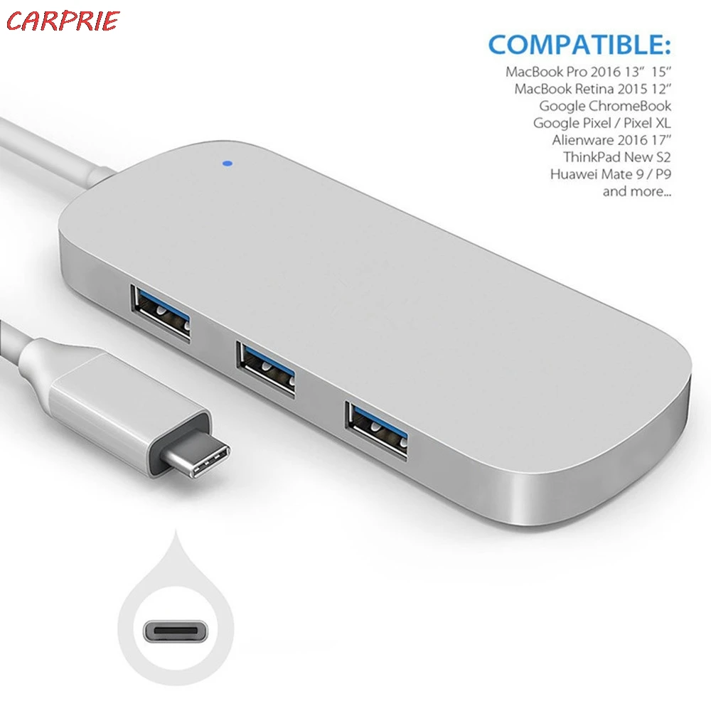 CARPRIE Тип usb C концентратор на 5 в 1 MacBook хаб с USB3.0 и зарядка PD Порты разъёмы