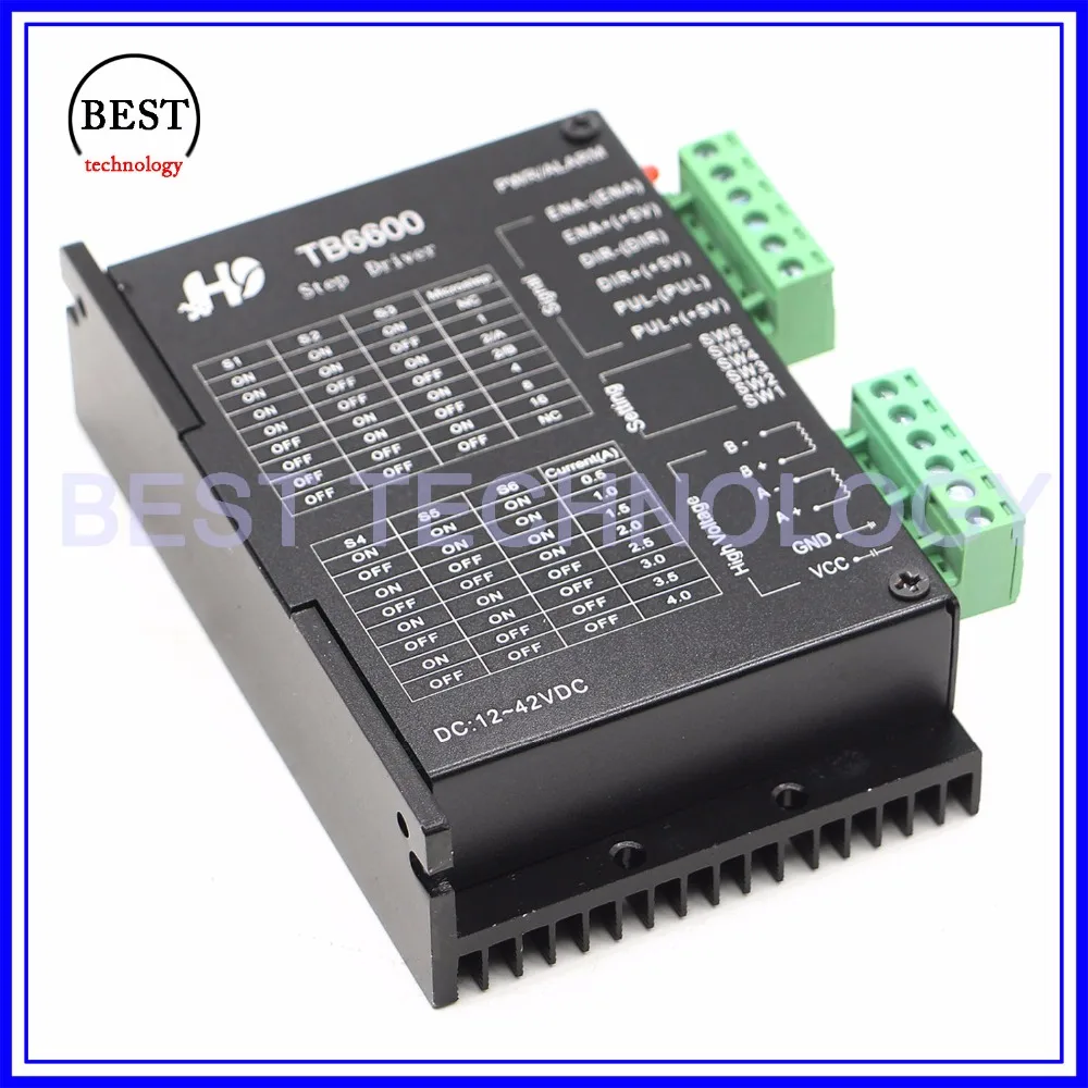 TB6600 Драйвер шагового двигателя Microstep16 DC12 42v 0 5 4a шаговый двигатель используемый