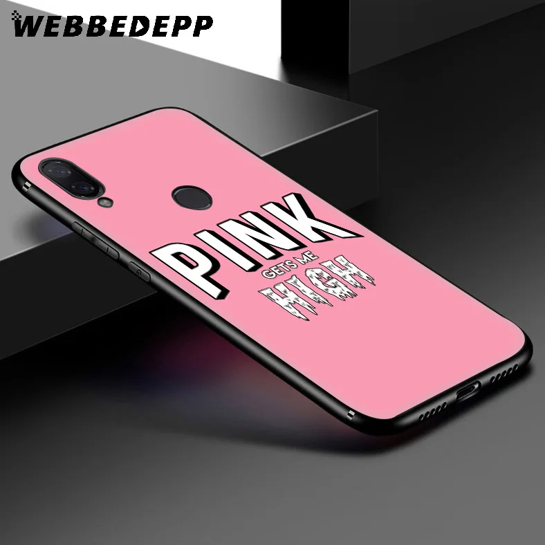 WEBBEDEPP Розовый эстетический розовый мягкий чехол для Xiaomi Redmi K20 7A 4A 4X 5 5A 6 6A S2 Note 8 4 7 Pro Plus Prime он.