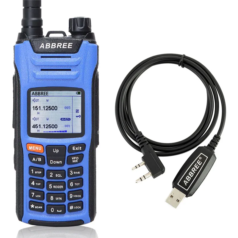 Abbree телефон с USB кабелем 6 полос двойной 999CH многофункциональный VOX DTMF SOS