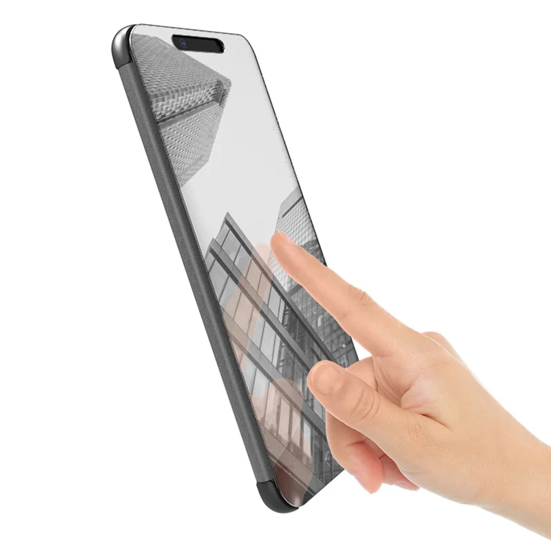 Rheinruby Роскошные Покрытие Mirror флип чехол для huawei Коврики 20 Pro P20 Nova 3I полное