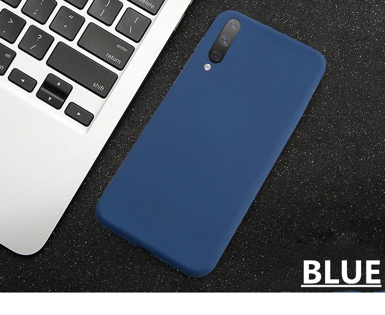 B Blue Для Xiaomi mi CC9 простой прочный дышащий Броня мягкая задняя крышка силиконовый чехол ТПУ для Xiao mi CC9 цветные Защитные чехлы для телефонов - Цвет: B Blue