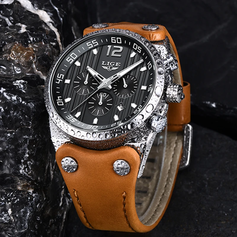 Reloj Hombre LIGE новые мужские часы военные армейские брендовые Роскошные Спортивные