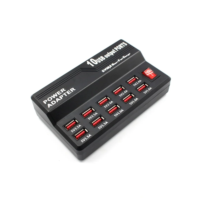 Модное настольное зарядное устройство для путешествий 10 портов usb адаптер
