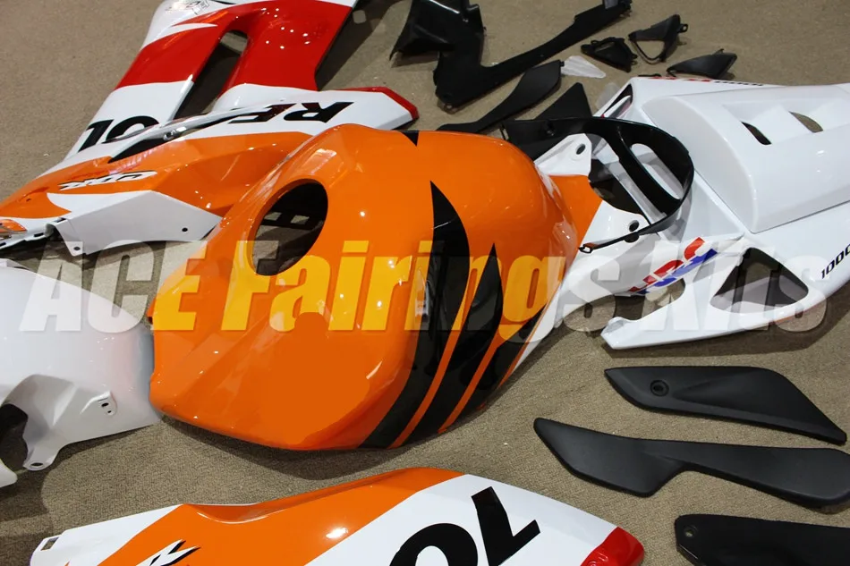 ABS Кузов полный обтекатель комплект подходит для Honda CBR1000RR 04 05 Обтекатели мотоцикл части CBR 1000 RR 2004 2005 repsol