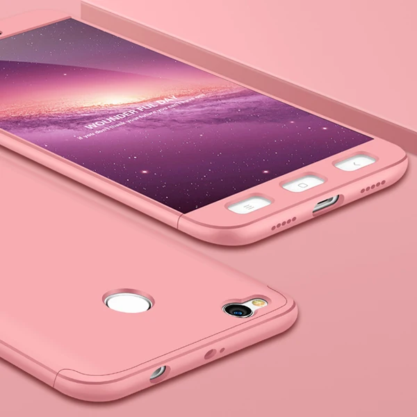 Для Xiaomi redmi 4x чехол 3 в 1 жесткий чехол Полный Защитный чехол для телефона s capas Vpower для Xiaomi redmi 4x чехол 5,0 - Цвет: rose gold