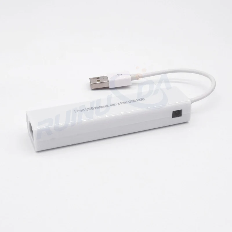 USB 2.0 HUB splitter to RJ45 LAN Adapter Network Card Ethernet 100Mbps With 3 Port for Android tablets PC computer | Компьютеры и офис