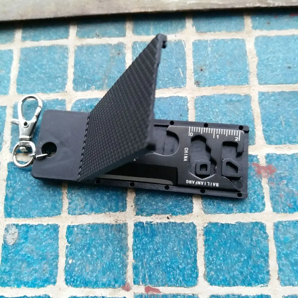 Многофункциональный карманный мини-нож 7 в 1 Карманный Брелок для карт инструмент