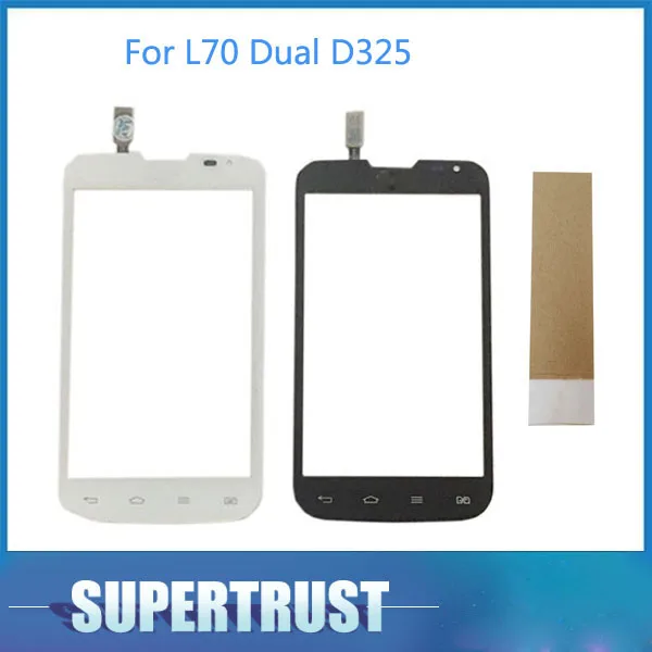 Сенсорный Экран 4 5 дюйма для LG L70 с двумя Sim-картами D325 дигитайзер переднее стекло