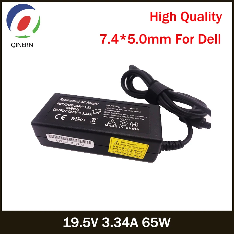QINERN 19 5 V 3.34A 65W 7 4*5 0mm AC зарядное устройство адаптер питания для ноутбука Latitude 2120 2100