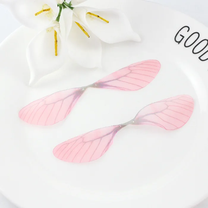 7 Deep pink 20 шт. DIY шифоновые крылья стрекозы декоративные аксессуары для взрослых серьги ожерелье ручной работы товары для рукоделия орнамент материал - Цвет: 7 Deep pink