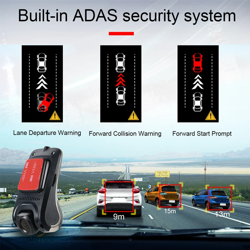 USB автомобильный видеорегистратор для Android автомобильный Радио плеер HD 720P 140 градусов широкоугольная Автомобильная фронтальная камера видео рекордер тире камера с ADAS