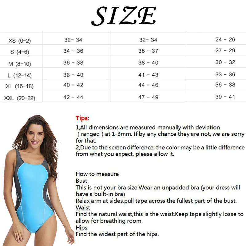 Sexy Women Swimwear Bathing Suit One Piece Swimsuit for Beach Sports Training Exercise Padded Beachwear XL | Спорт и развлечения