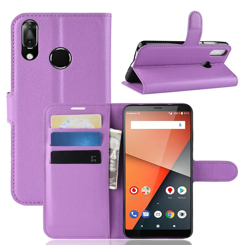 Роскошный кожаный чехол-книжка для Vodafone Smart X9 чехол телефона чехол-кошелек с