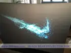 Продажа DfLabs! 3d голографическая ультрачерная пленка для задней проекции экрана, яркое и прозрачное изображение для окна покупок