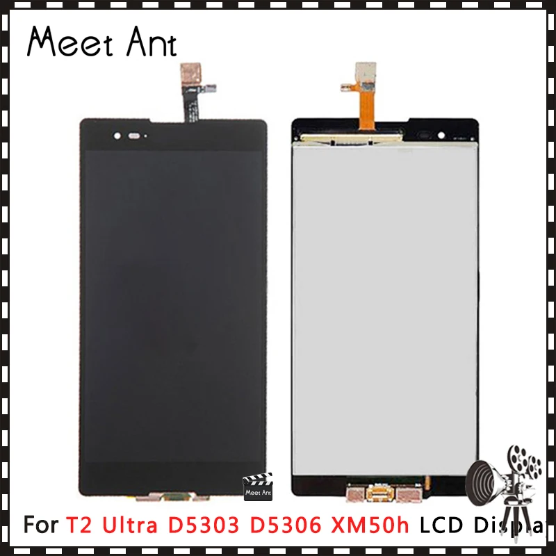 Высококачественный ЖК дисплей 6 0 дюйма для Sony T2 Ultra D5303 D5306 XM50H с сенсорным экраном