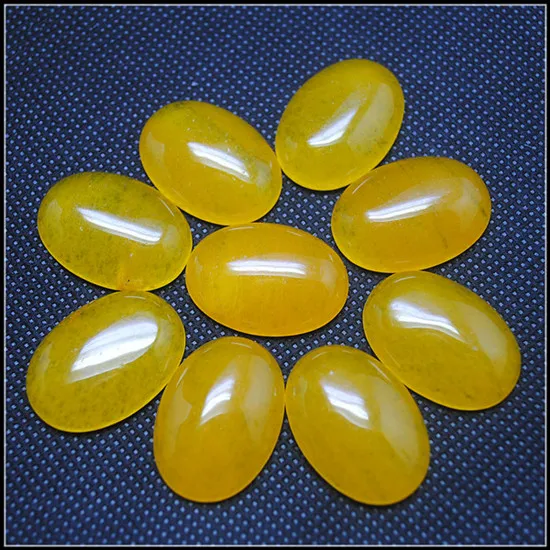 10pcs nature gem stone oval shape cabochons for metal cameo caps size 18x25mm blue green yellow colors | Украшения и аксессуары