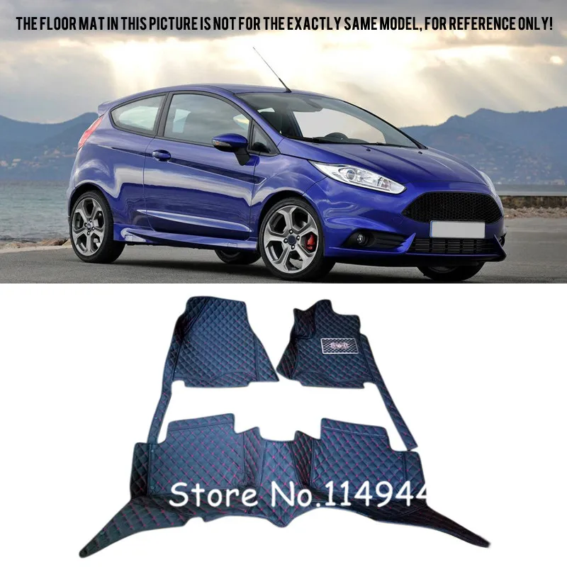 Для Ford Fiesta 2013 2014 2015 интерьер автомобиля Стайлинг ковры коврики вкладыши|floor liners|car