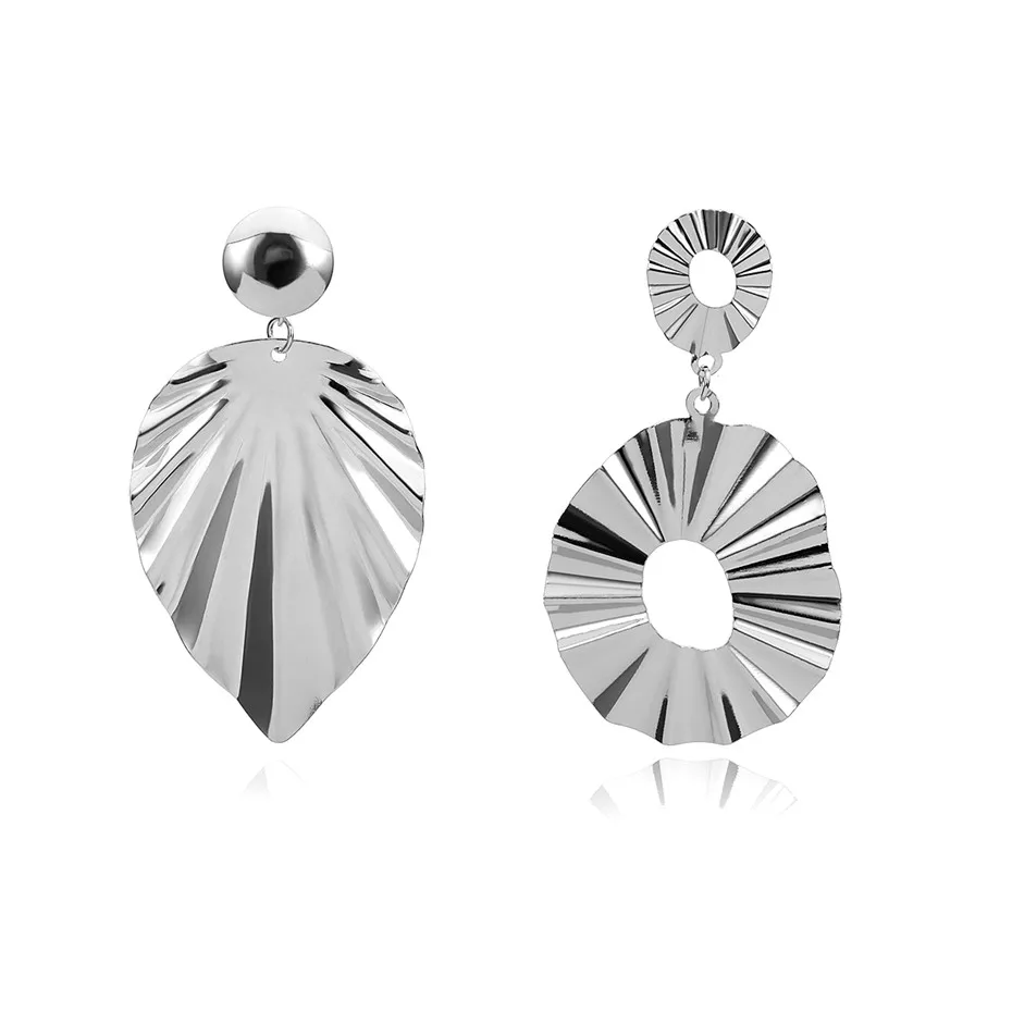 Silver 4 26 стилей, Винтажные серьги ZA, большие геометрические Висячие серьги для женщин, свадебные серьги в стиле панк, Женские Ювелирные изделия Brinco - Окраска металла: Silver 4