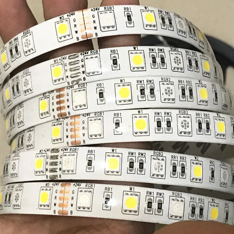 Светодиодная ленсветильник 5050 SMD CCT RGBCCT 12 мм PCB 5 м 60 светодиодов/м|led strip light 5050|led
