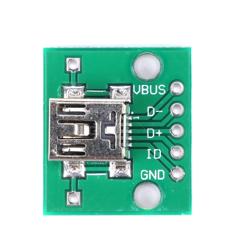 2/5/10/20 шт. мини USB для DIP 2 54 мм плата адаптера модуль панель 5 контактная ШТЫРЬКОВАЯ