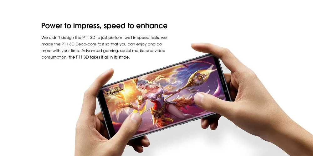 Elephone P11 3D смартфон Helio X25 Deca Core, 6,0 дюймов, Android 8,0, 4 Гб ОЗУ, 64 Гб ПЗУ, 16 МП, отпечаток пальца, мобильный телефон