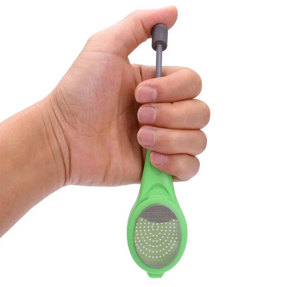 Пластиковый фильтр для заварки чая с длинной ручкой 1 шт. ложка повторного