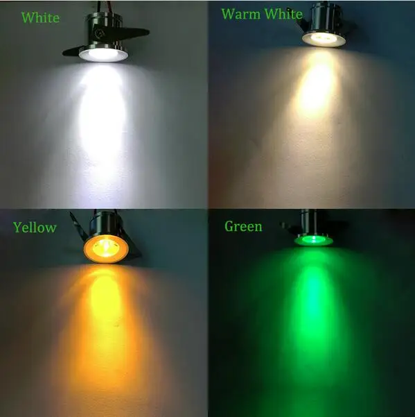 1 Вт Мини светодиодный светильник алюминиевый точечный теплый/холодный белый 100 в