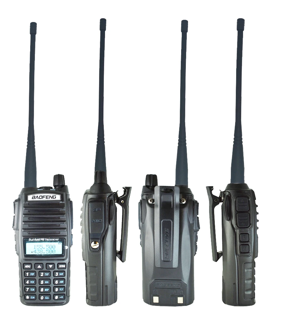 2 шт./лот Высокая мощность 8 Вт baofeng UV-82 портативный двухстороннее радио UV 82 двойной PTT радио UV82 двухдиапазонный двухсторонний радиоприемопередатчик