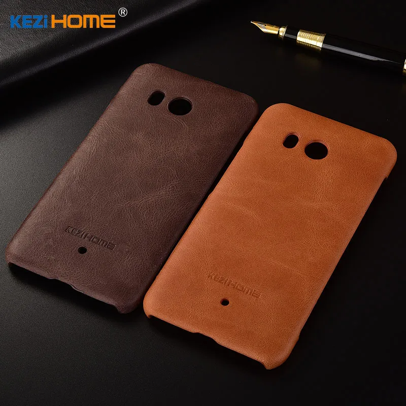Для htc U11 чехол KEZiHOME матовая натуральная кожа твердая задняя крышка capa для U 11 5