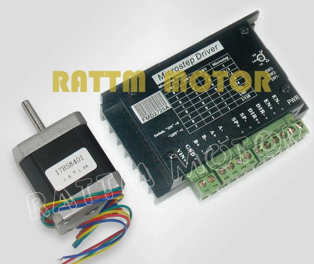 1 комплект Nema17 чпу шаговый двигатель 78 унций 48 мм 1.8A &amp драйвер 40V/128 microstep и 2.5A ток |