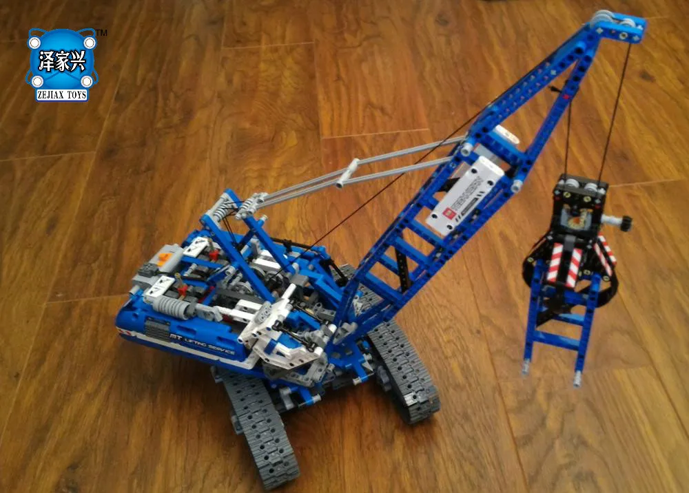 New MOC 1401Pcs Genuine Technic Mechanical The Crawling Crane Set Building Blocks Bricks Educational Lepins Chritsmas Toys | Игрушки и