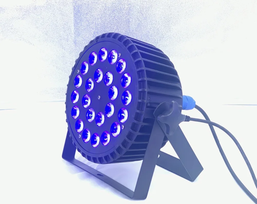 10X LED Par свет с flightcase 24x18W RGBWA UV 6in1 диско сценическое освещение для профессиональных