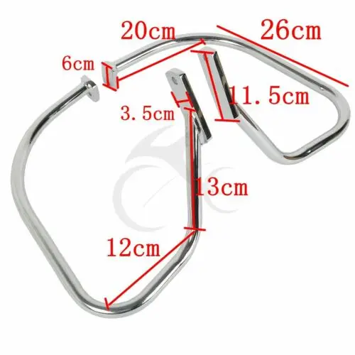 

Motorcycle Rear Saddlebag Guard Bar For Harley Softail Heritage Springer FLSTS 1997-1999 1998