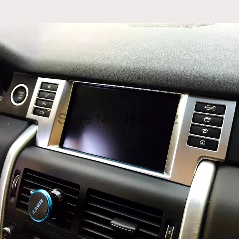 

For Land Rover Discovery Sport 2015 ABS Chrome Interior Center Control Consoles Navigation Frame Trim Cover Accessories