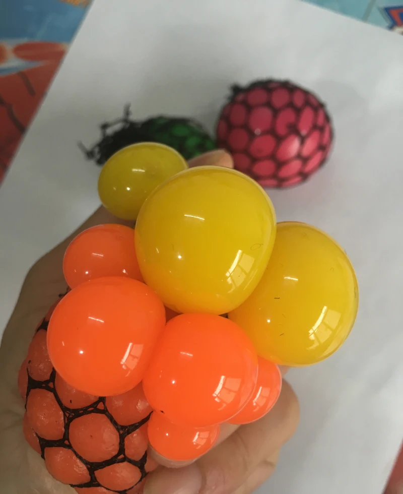 1 шт. антистрессовый мячик для снятия стресса лица Виноградный Шар аутизм