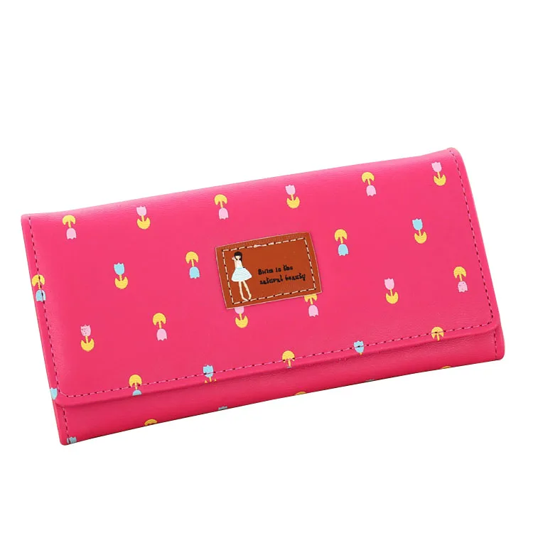 

Women Wallets Lady Purses Handbags Coin Purse Brand Design Moneybags Flower Girls Long Clutch Wallet Cards ID Holder Burse Bags