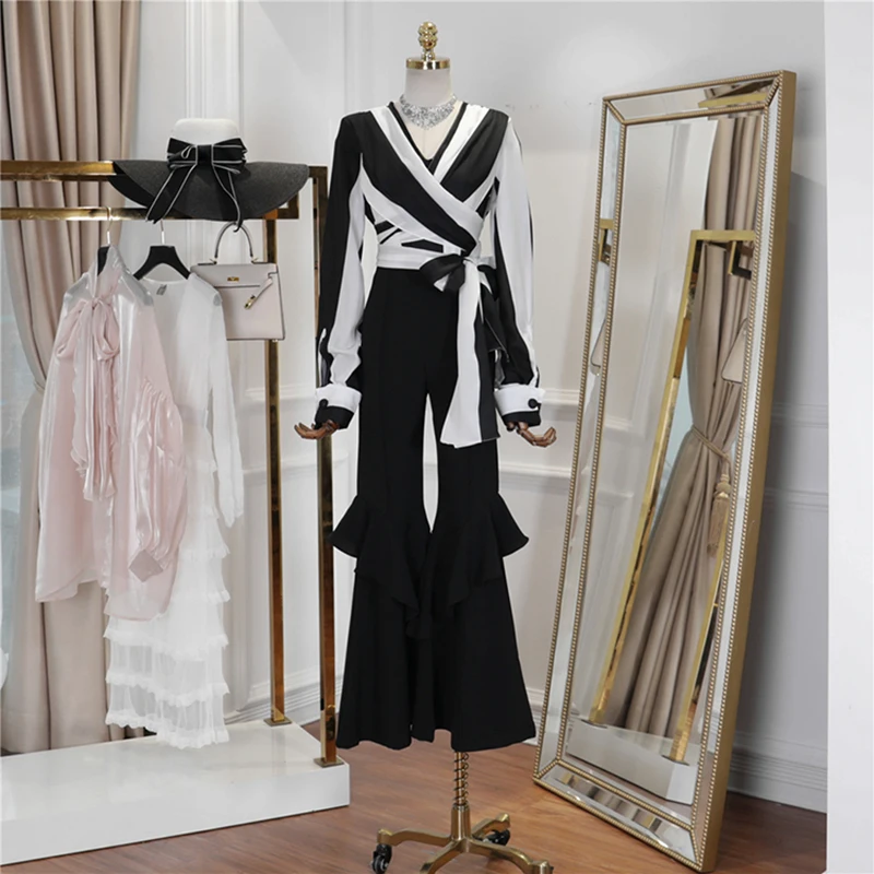 HIGH STREET/Новый стильный Дизайнерский Костюм 2019 года комплект женских топов с