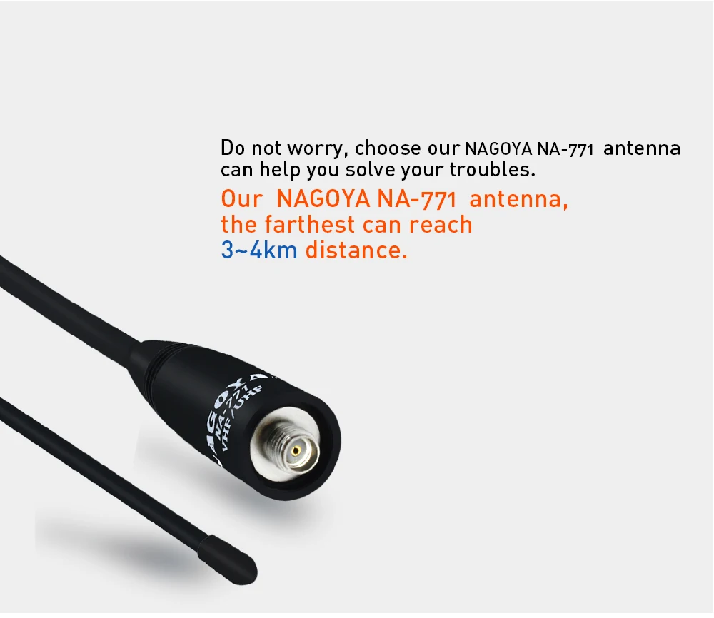 NAGOYA NA-771 SMA-F SMA типа «мама» для Baofeng UV-5R UV-B5 UV-B6 BF-888S двухстороннее радио двухдиапазонный VHF/UHF 144/430 МГц антенна